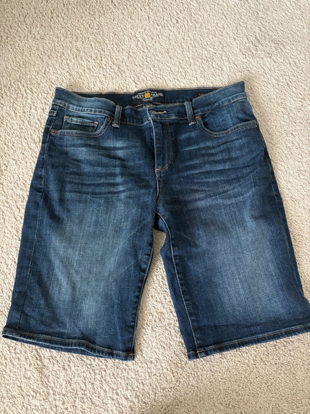 Lucky Brand Dark Indigo Denim Jean Shorts